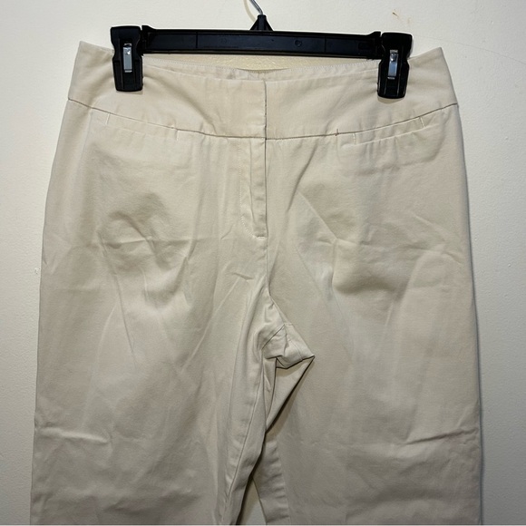 J. Jill Stretch Beige Cropped Trouser Pants Size 6 - Picture 2 of 8